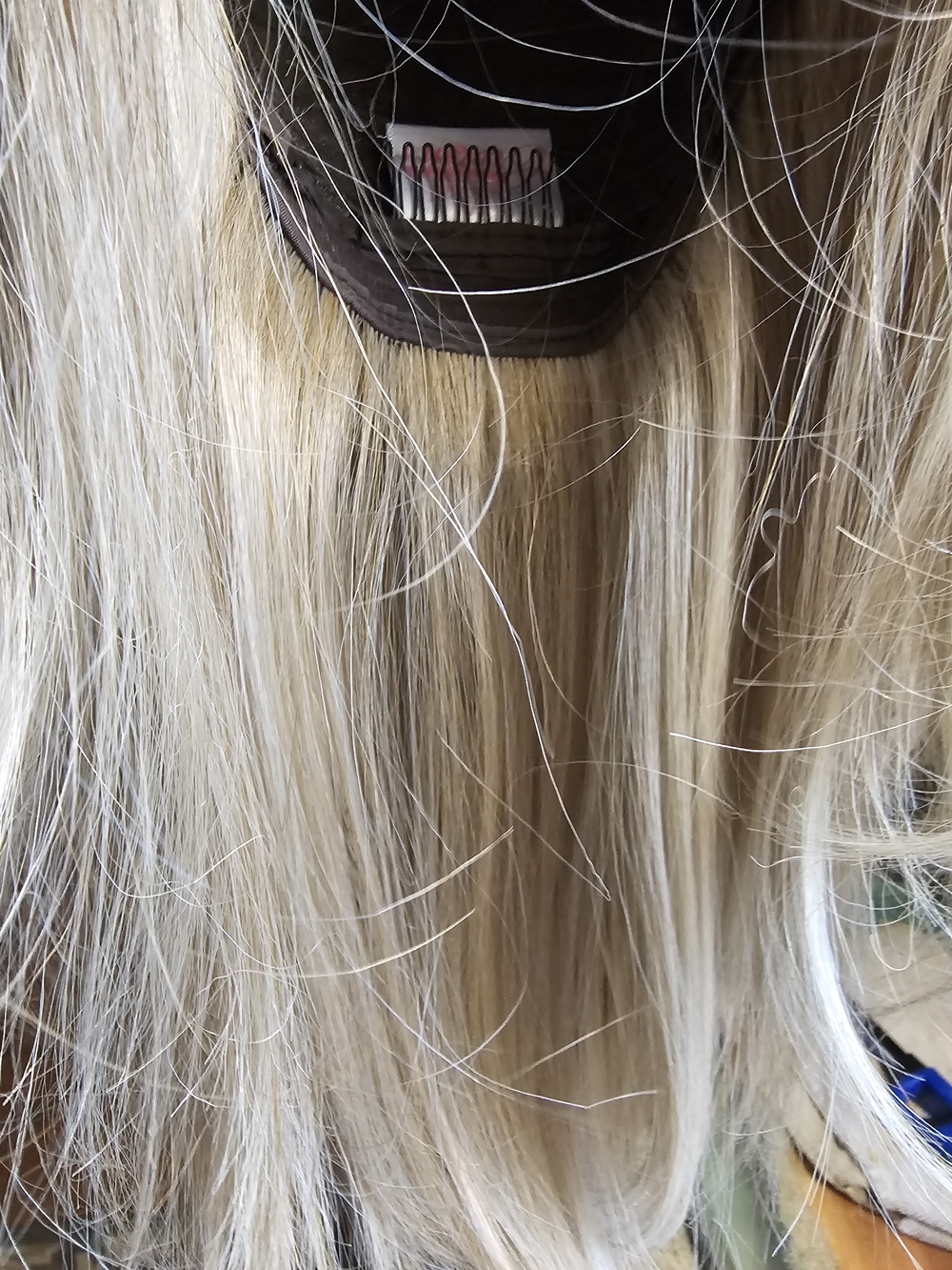 Blonde Long Straight Women’s Wig - Natural Ash Blonde - Picture 2 of 8